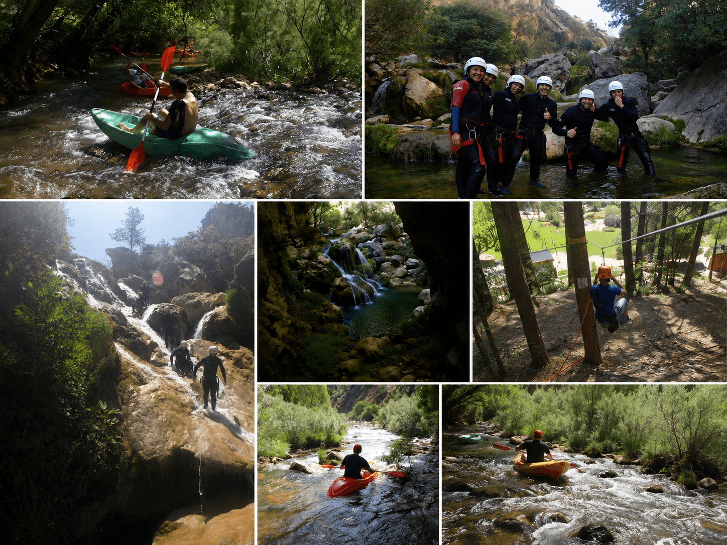  PACK 4 (Tirolina + Descenso en kayak + Barranco)